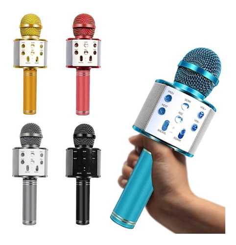 LIQUIDACION Micrófono Karaoke con Bocina Bluetooth Inalámbrico Recargable  LINK BITS SPE-572